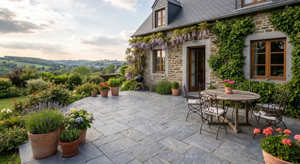 Prix d'une terrasse en Wallonie : Quel budget prévoir ? 1 wsamenagement terrasse pierre naturelle